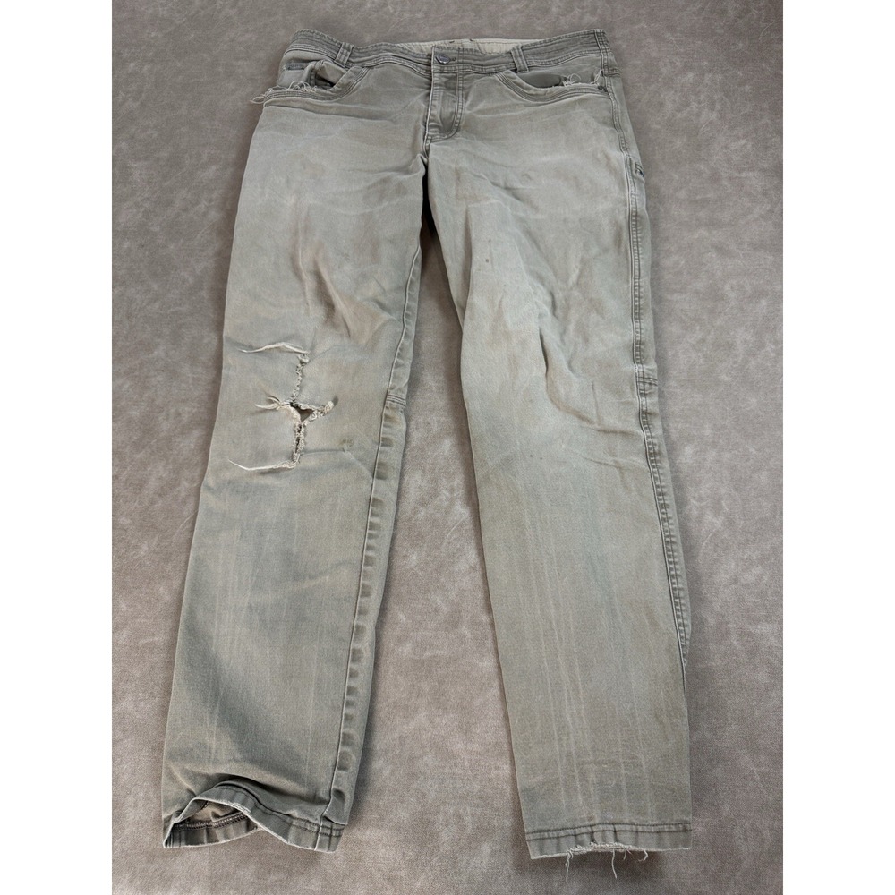 Kuhl Pants Mens The Law Jean‎ Beige Tan Pants Vintage Patinadye Workwear
